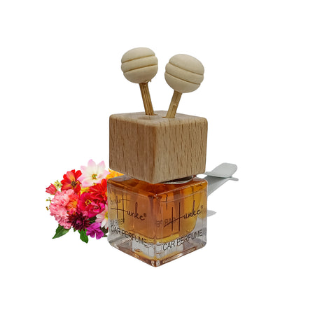 Hunke® Long Lasting Car Perfume | AC Vent Clip Car Air Freshener | Premium Fragrance | Odour Eliminator | With Reed Sticks| Easy to Fix |Car interior - Last up to 45 days - Floral