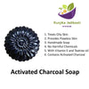 Kunjika Jadibooti Activated Charcoal Soap Black Detox for Face & Body | Deep Cleansing, Oil Control & Acne Care | Handmade Natural Bath Bar with Aloe Vera, Vitamin E and Tea tree Essential oil