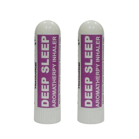 Pujahaat Natural Essential oil based Aromatherapy Nasal Inhalers help in DEEP SLEEP Made with 100% natural, therapeutic grade essential oils to help you achieve peace and inner calm - Set of 2