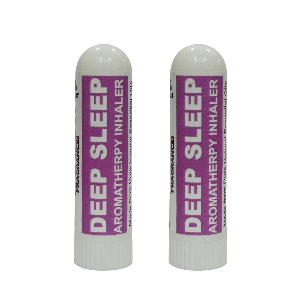 Pujahaat Natural Essential oil based Aromatherapy Nasal Inhalers help in DEEP SLEEP Made with 100% natural, therapeutic grade essential oils to help you achieve peace and inner calm - Set of 2
