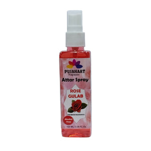 Luxury Attar Sprays by Pujahaat | 100ml Non Alcoholic Spray | Religious Mist | Air Freshener, Room Mist, Fabric, Linen Spray | Perfect for Prayers Rooms, Living Room, sofas, curtains, car