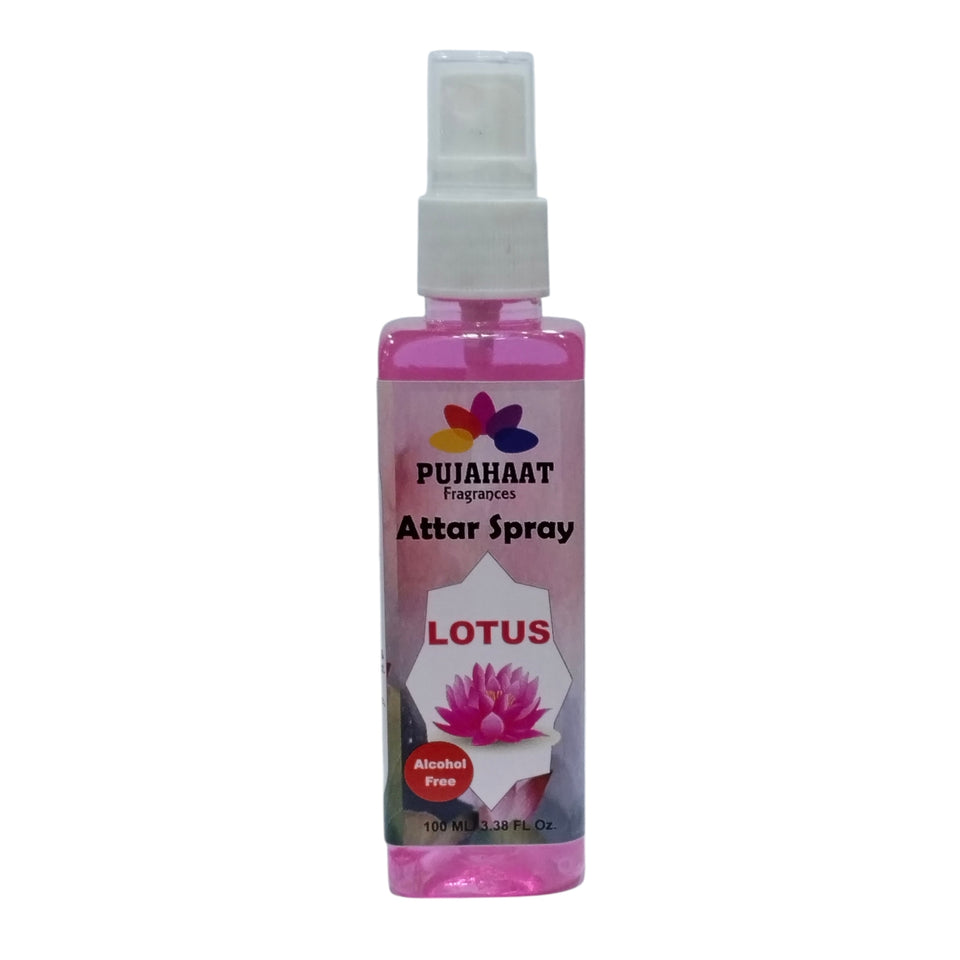 Luxury Attar Sprays by Pujahaat | 100ml Non Alcoholic Spray | Religious Mist | Air Freshener, Room Mist, Fabric, Linen Spray | Perfect for Prayers Rooms, Living Room, sofas, curtains, car