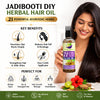 Kunjika Jadibooti 21 Ayurvedic Herbs for Hair Oil | DIY Herbal Hair Oil Kit with Comb Applicator | Natural Hair Growth, Hair Fall Control & Scalp Nourishment | Bhringraj, Amla, Brahmi Blend