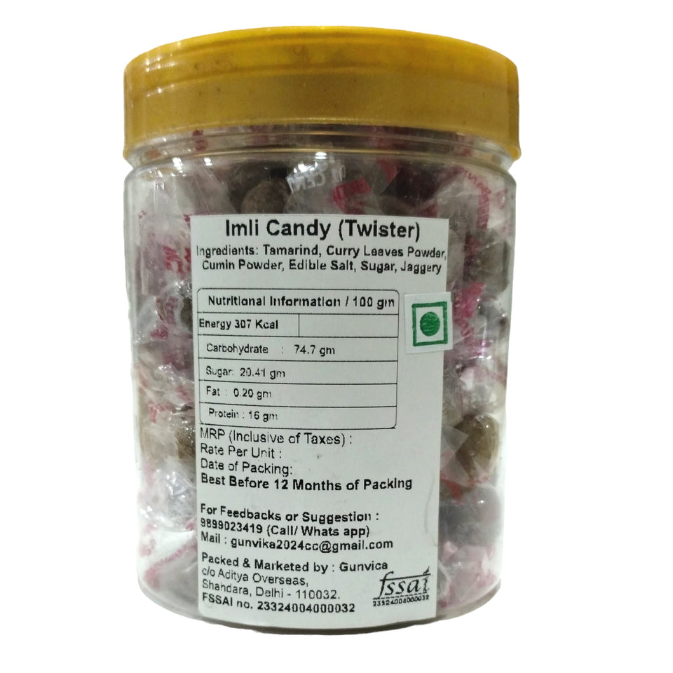 Gunvika Imli Candy, Khatti Methi Imli, Tamarind Twist Candy, Tamarind Candy