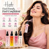 HUNKE EDP Inspired Perfume Set for Men & Women | Set of 4 Premium Long Lasting Fragrances | 8 ml Each | Travel Size Mini Perfume Gift Set | Eau de Parfum Collection - Luv Blast, Pure Love, Romace Night, Just Be