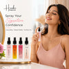 HUNKE EDP Inspired Perfume Set for Men & Women | Set of 4 Premium Long Lasting Fragrances | 8 ml Each | Travel Size Mini Perfume Gift Set | Eau de Parfum Collection - Luv Blast, Pure Love, Romace Night, Just Be