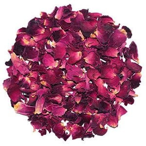 Gunvika Gulab Patti Dried Rose Petals, Fresh Dry Rose Petals| Gulab Patti | Rose Petals