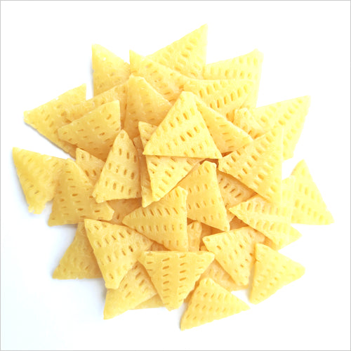 Gunvika Small 3D Triangle Fingers fryums Papad Ready to Fry with Chat Masala Fr-2