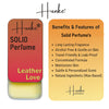 Hunke® Solid Perfume Combo | Alcohol-Free Solid Perfume for Men & Women | Long Lasting Natural Wax Fragrance | Travel Friendly Pocket Perfume | Handmade Luxury - Leather Love, Rough