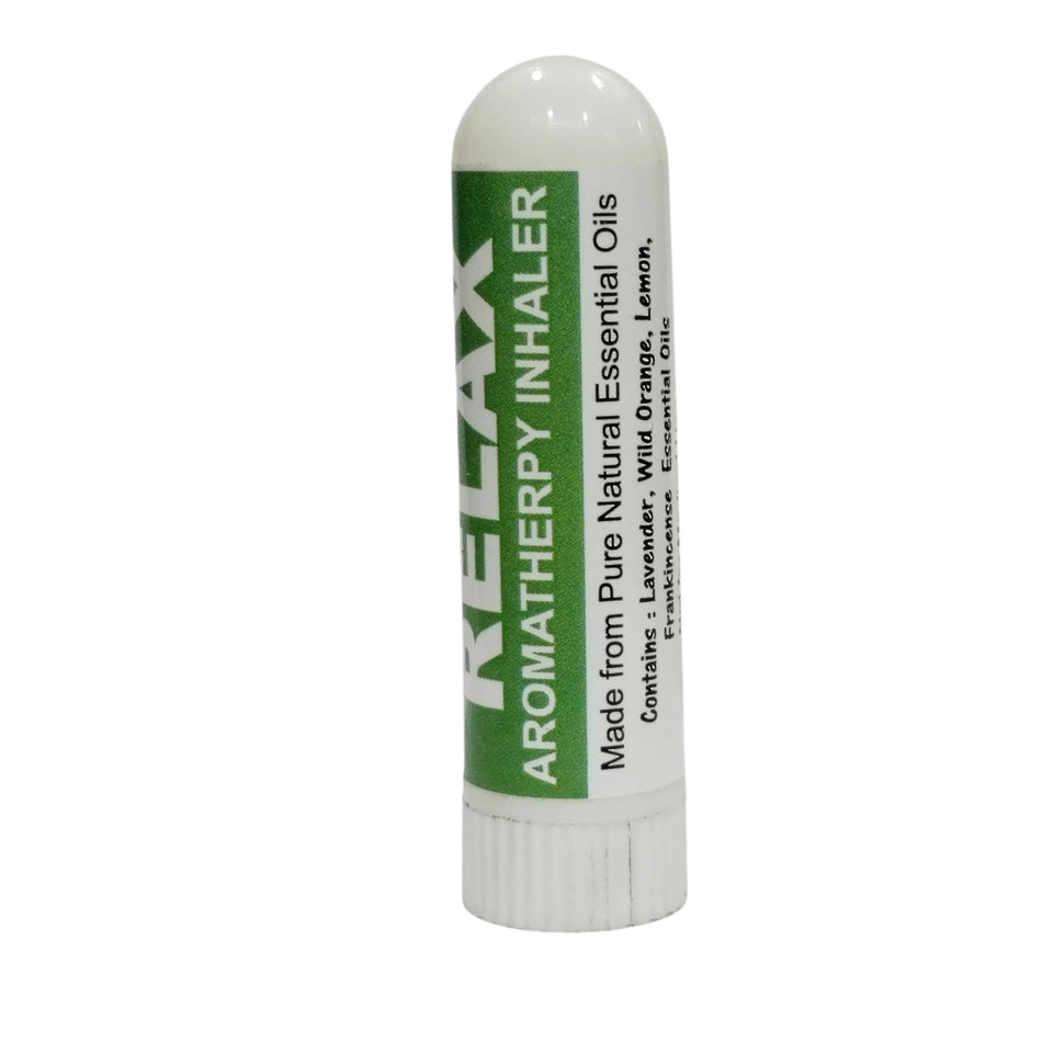 Pujahaat Natural Essential oil Aromatherapy Nasal Inhaler Stick help to RELAX, Made with 100% natural, therapeutic grade- Set of 2