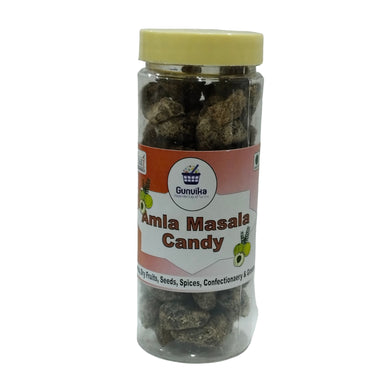 Gunvika Masala Dry Amla Candy (Avla) Spicy and Sour Indian Gooseberry | Rich in Vit C | After Meal Digestive