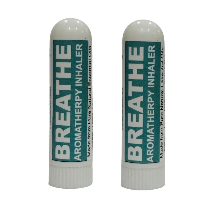 Pujahaat Natural Essential oil based Aromatherapy Nasal Inhaler Stick help in obstacle free BREATHE, Made with natural, therapeutic grade  - Set of 2