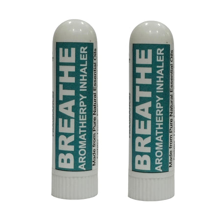 Pujahaat Natural Essential oil based Aromatherapy Nasal Inhaler Stick help in obstacle free BREATHE, Made with natural, therapeutic grade  - Set of 2