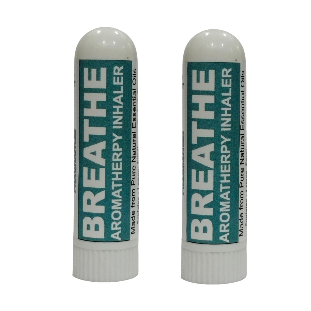Pujahaat Natural Essential oil based Aromatherapy Nasal Inhaler Stick help in obstacle free BREATHE, Made with natural, therapeutic grade  - Set of 2