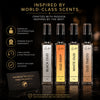 HUNKE EDP Inspired Perfume Set for Men & Women | Set of 4 Premium Long Lasting Fragrances | 8 ml Each | Travel Size Mini Perfume Gift Set | Eau de Parfum Collection - Oud Black, White Oud, Oud Envy, Oud Tobacco