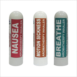 Pujahaat Natural Essential oil based Aromatherapy Nasal Inhaler Stick Nausea, Motion Sickness, Breathe Made with therapeutic grade essential oils- Set of 3
