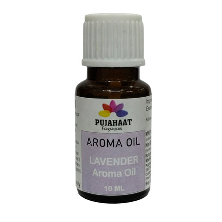 Pujahaat Lavender Aroma Oil for Aromatherapy oils, Oil for diffusers, Humidifier oils, Oil Burners, Spa and Air Purifier 10ml Each, Lavender - Set of 2 (2 x 10 ml)