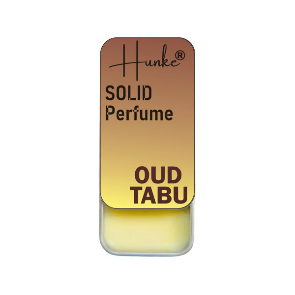 Hunke® Solid Perfume Combo | Alcohol-Free Solid Perfume for Men & Women | Long Lasting Natural Wax Fragrance | Travel Friendly Pocket Perfume | Handmade Luxury - Oud Tabu, Choco Vanilla