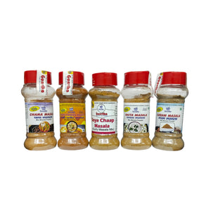 Gunvika Special Combo of 10 Daily use Blended Masala Spice Combo | Premium Quality Grounded Spices Blends | Zero added Colours, Fillers, Additives | Vegan | Aromatic