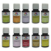 Pujahaat Lavender, Jasmine, Marigold (Genda), Orange, Rose, Lotus, Lemongrass, Sandalwood, Mogra, Lemon Aroma Oil for Aromatherapy oils, Oil for diffusers, Humidifier oils, Oil Burners, Spa and Air Purifier 10ml Each - Set of 10 (10 x 10 ml)