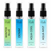 HUNKE EDP Inspired Perfume Set for Men & Women | Set of 4 Premium Long Lasting Fragrances | 8 ml Each | Travel Size Mini Perfume Gift Set | Eau de Parfum Collection - Winter Blue, Denim, Aqua Cool, Aqua Mist