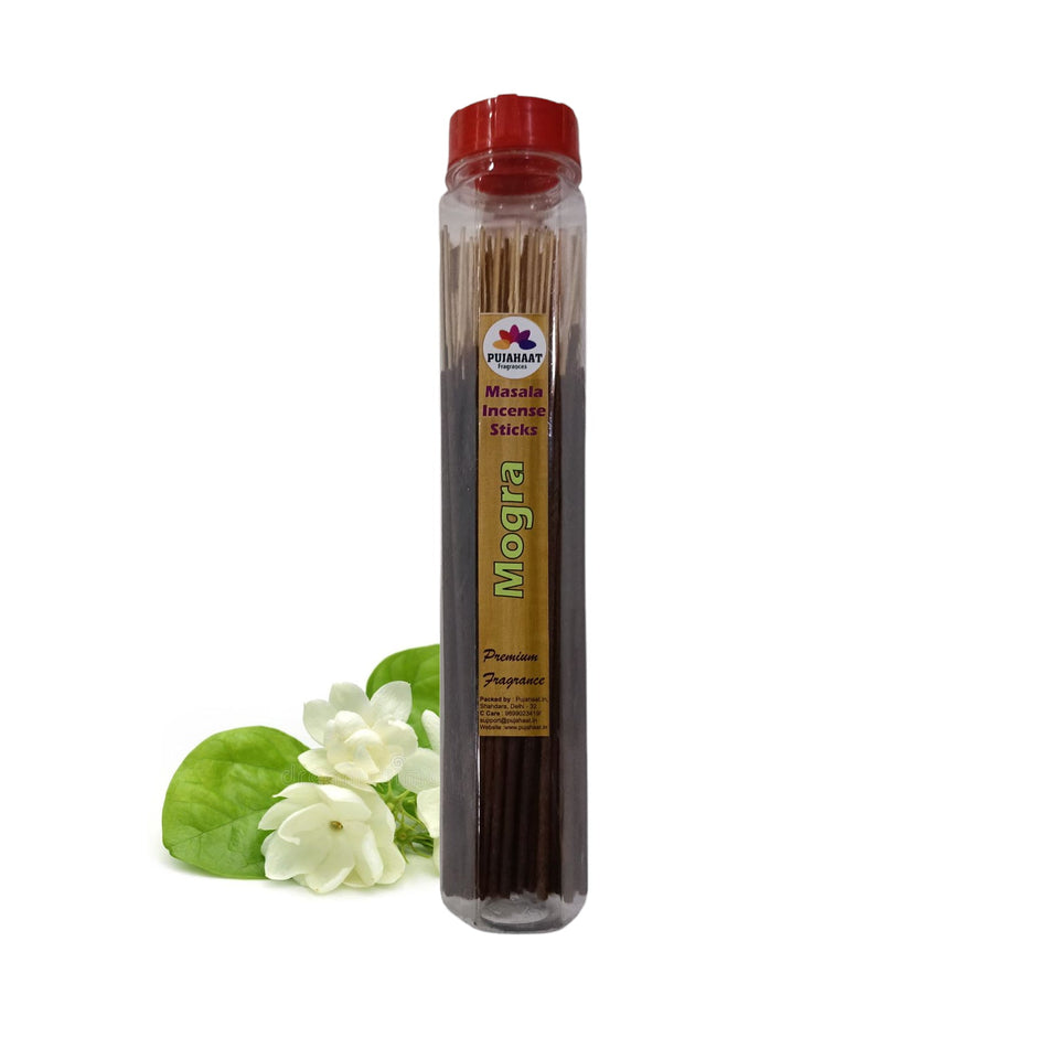 Pujahaat Premium Loban, Camphor (Kapoor), Musk, Dreamflower Scented Incense Stick Masala Agarbatti | No Charcoal Incense Sticks, 100% Herbal Fragrance Agarbatti, 0% Sulphates 4 Fine Fragrance - 400 gm (4 x 100 GMS)