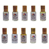 Pujahaat Premium Alcohol-Free Attars (Pack Of 10) Attar Gift Combo - Sufia, Zara, Zamzam, Sultan, Afgan, Ruh Kus, Egyptian Musk, Attar phool, White Musk, Denim (In Roll on Bottle) 30 ml (10 x 3ml) Combo-6