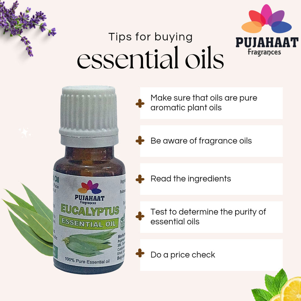Pujahaat Eucalyptus Essential Oil for Hair Growth, Inhalation, Aromatherapy, Skin Care, Relax Muscle |100% Pure, Natural, Undiluted, Premium Nilgiri Oil | 15ml