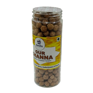 Gunvika Gud Chana Fusion | Pure Natural Gud Chana Snack | Healthy, Organic & Tasty Jaggery coated Chickpeas Snack| No Additive No Preservative