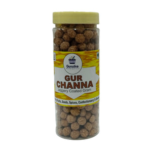 Gunvika Gud Chana Fusion | Pure Natural Gud Chana Snack | Healthy, Organic & Tasty Jaggery coated Chickpeas Snack| No Additive No Preservative