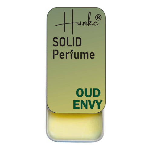 Hunke® Solid Perfume | Alcohol-Free Solid Perfume for Men & Women | Long Lasting Natural Wax Fragrance | Travel Friendly Pocket Perfume | Handmade Luxury - Oud Envy