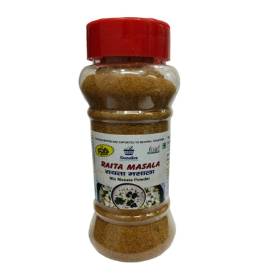 Gunvika Raita | Dahi Bada Masala Spice Mix Powder | Multipurpose spice blend for Raita | Dahi Bhalle | Zero added Colours, Fillers, Additives & Preservatives | Vegan | Aromatic - 100 gm