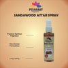 Sandalwood Attar Spray by Pujahaat | 100ml Non Alcoholic Spray | Religious Mist | Air Freshener, Room Mist, Fabric & Linen Spray | Perfect for Prayers Rooms, Living Room, sofas, curtains, car