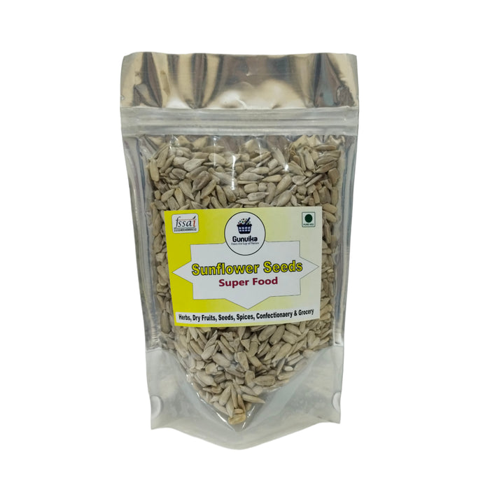 Gunvika Raw Sunflower Seeds | Surajmukhi ke Beej Sunflower Seeds for Eating | Healthy Diet Snacks | Antioxidant, High in Fibre & Protein | Weight Management