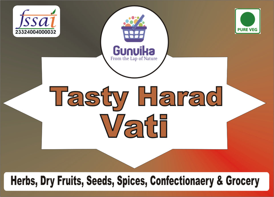 Gunvika Pachak Shodhi Harad Vati Healthy Tasty Digestive Harde Mukhwas (Helpful for Gastric Troubles, Constipation)