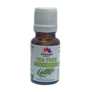 Pujahaat Tea Tree Essential Oil For Hair, Face, Acne Care, Dandruff, Antibacterial & Skin Healing- 100% Pure, Natural and Undiluted - 15 ml