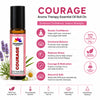 Pujahaat Courage Aromatherapy Roll-on | Blend of pure & natural Essential Oils | To assist Overcoming Fear | Crafted by Certified Aromatherapists 10ml/0.33 fl oz (Courage Roll-on, Pack of 1)
