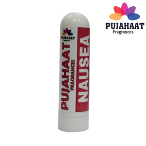 Pujahaat Natural Essential oil based Aromatherapy Nasal Inhaler Stick NAUSEA, Made with 100% natural, therapeutic grade essential oils - Set of 2