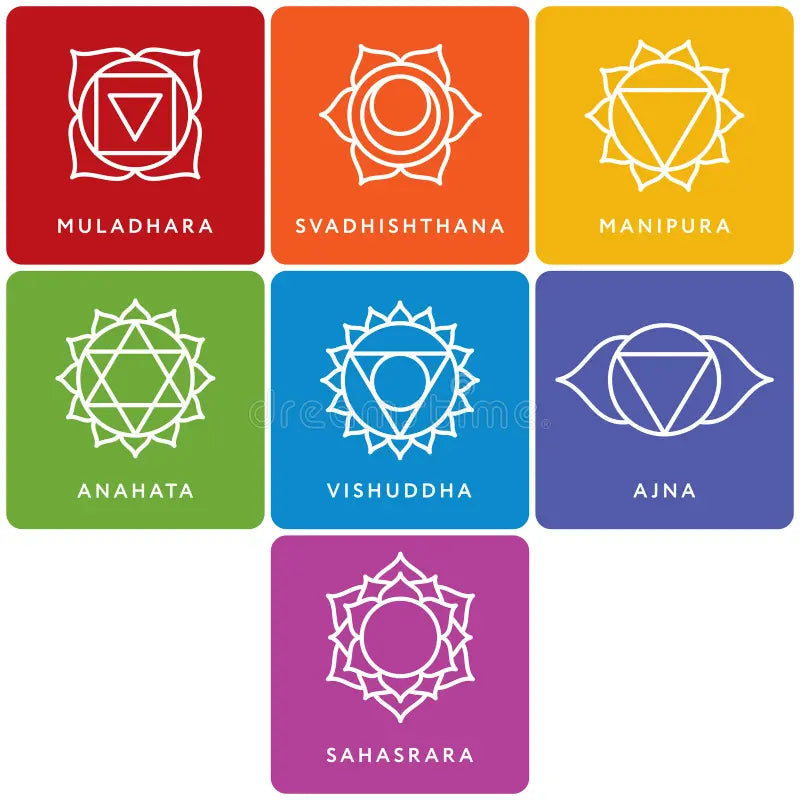 Pujahaat 7 Chakra Healing & Balancing Essential Oils Blend Roll-on | 6ML x 7 | Pure & Natural | Gift set for Meditation, Chakra Balancing, Reiki healing, Yoga, Relaxation, Aromatherapy (Combo Set of 7 Chakra Roll-on, 1 Set of 7)