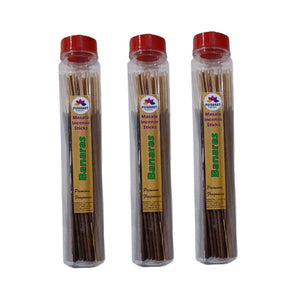 Pujahaat Premium Scented Incense Stick Masala Agarbatti | No Charcoal Incense Sticks, 100% Herbal Fragrance Agarbatti, 0% Sulphates - Banaras Fragrance