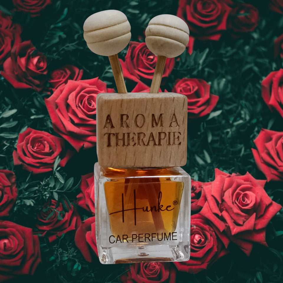 Hunke® Long Lasting Car Perfume | AC Vent Clip Car Air Freshener | Premium Fragrance | Odour Eliminator | With Reed Sticks| Easy to Fix |Car interior - Last up to 45 days - Rose