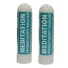 Pujahaat Natural Essential oil based Aromatherapy Nasal Inhaler Stick MEDITATION, Made with 100% natural, therapeutic grade essential oils - Set of 2