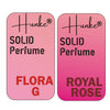 Hunke® Solid Perfume Combo | Alcohol-Free Solid Perfume for Men & Women | Long Lasting Natural Wax Fragrance | Travel Friendly Pocket Perfume | Handmade Luxury - Royal Rose, Flora G