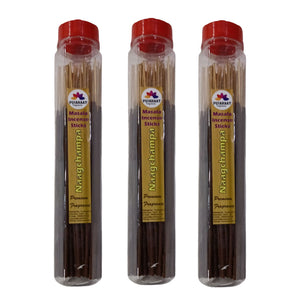 Pujahaat Premium Scented Incense Stick Masala Agarbatti | No Charcoal Incense Sticks, 100% Herbal Fragrance Agarbatti, 0% Sulphates - Nagchampa Fragrance