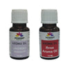 Pujahaat Lavender and Rose Aroma Oil for Aromatherapy oils, Oil for diffusers, Humidifier oils, Oil Burners, Spa and Air Purifier 10ml Each - Set of 2 (2 x 10 ml) AO10