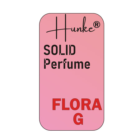 Hunke® Solid Perfume | Alcohol-Free Solid Perfume for Men & Women | Long Lasting Natural Wax Fragrance | Travel Friendly Pocket Perfume | Handmade Luxury - Flora G