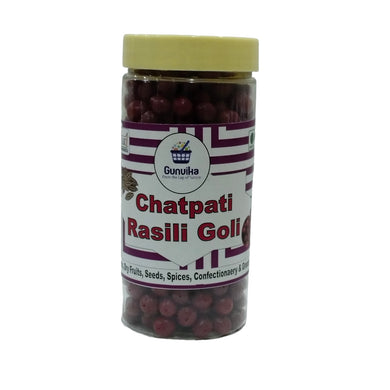 Gunvika Lal Khatti Goli | Digestive Fatafat Goli | Red Sweet & Sour Ayurvedic Digestive Candy Balls | Khatti Mithi Goli - 200 gm