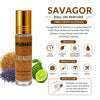 HUNKE Premium Perfume Roll on High Concentration | Attar Ittar Roll on| No Alcohol | Long Lasting Travel Size 8 ML Roll-On, High Projection  - Savagor