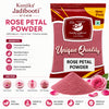 Kunjika Jadibooti Sun Dried Rose Petals Powder - Dry Rosa Gallica - 100% Edible for Food - Dried Rose Powder - 100 Gm
