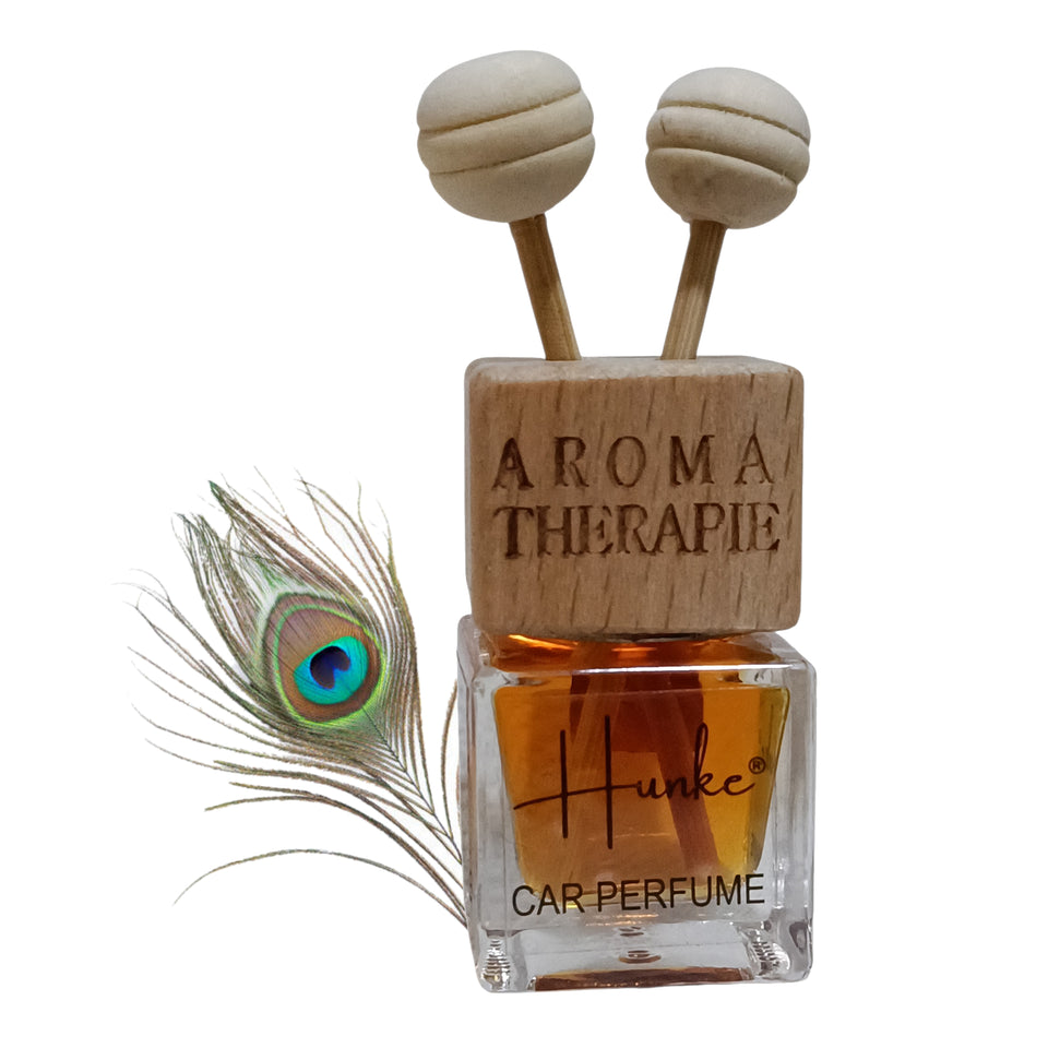 Hunke® Long Lasting Car Perfume | AC Vent Clip Car Air Freshener | Premium Fragrance | Odour Eliminator | With Reed Sticks| Easy to Fix |Car interior - Last up to 45 days - Shyam Darbar